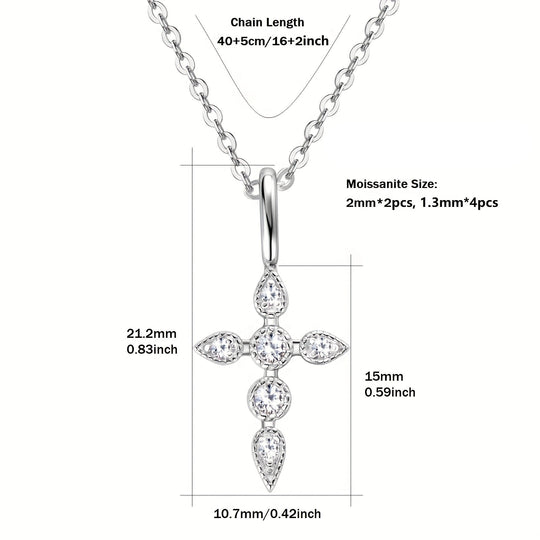 Elegant Cross Pendant Necklace