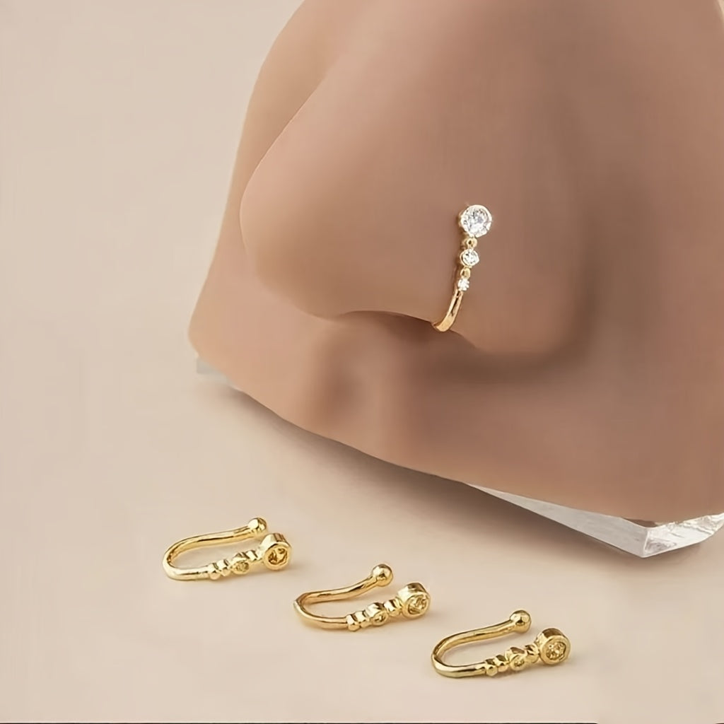 U-Shaped No-Piercing Nose Ring