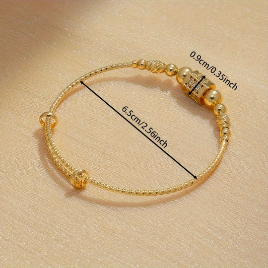 24K Gold Plated Boho Style Bangle