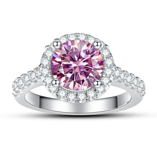 Silver Moissanite Ring