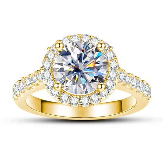 Moissanite Classic Halo Ring