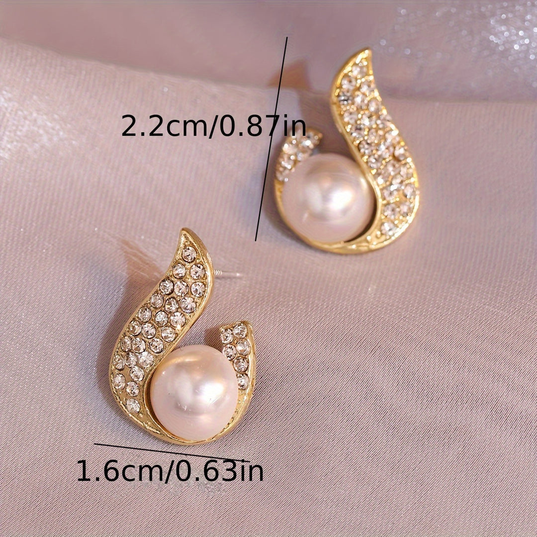 Fashionable French Style Stud Earrings