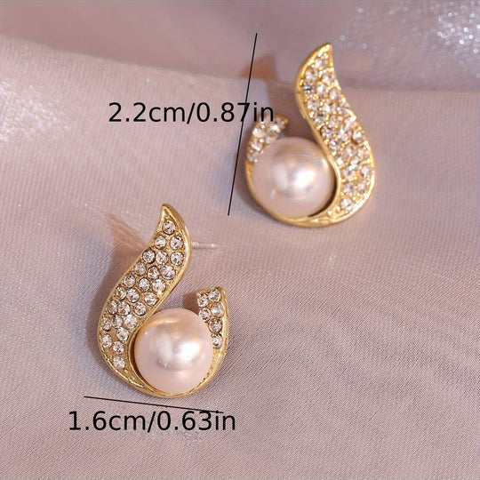 Fashionable French Style Stud Earrings