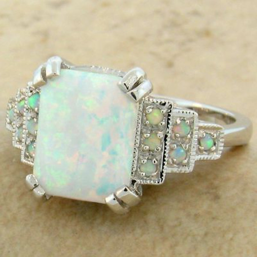 Vintage Classic Inlaid Gem Ring