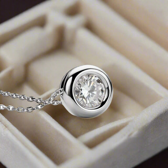 Elegant Moissanite Pendant Necklace