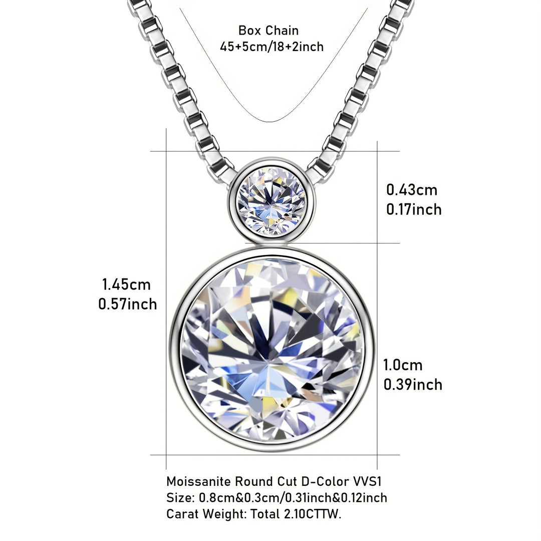 Elegant Moissanite Pendant Necklace