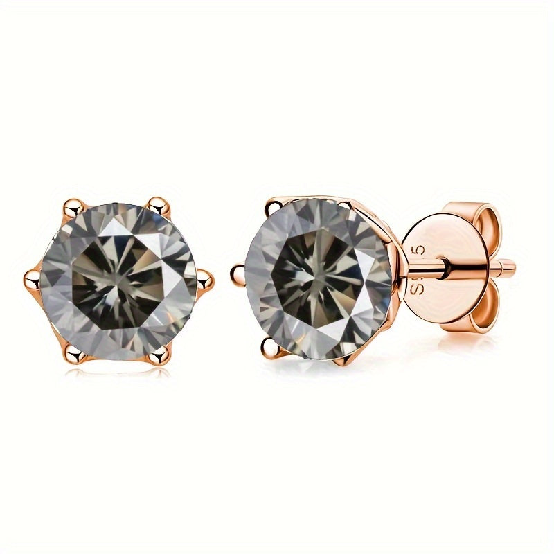 Versatile Moissanite Stud Earrings