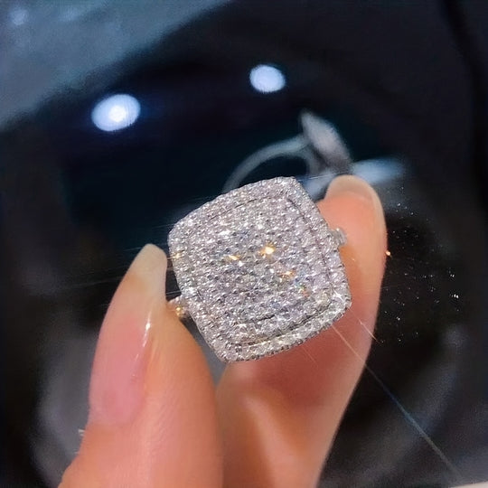 Luxury Full White Zirconia Ring