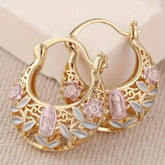Vintage Boho KC Golden Hoop Earrings