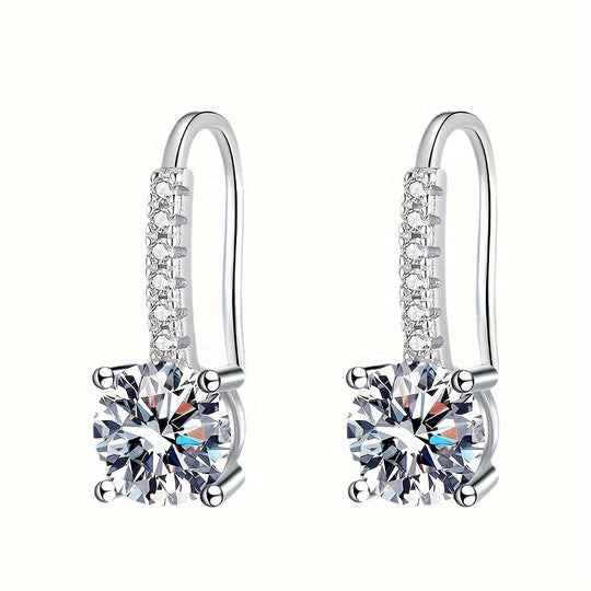 Colorful Moissanite Drop Earrings