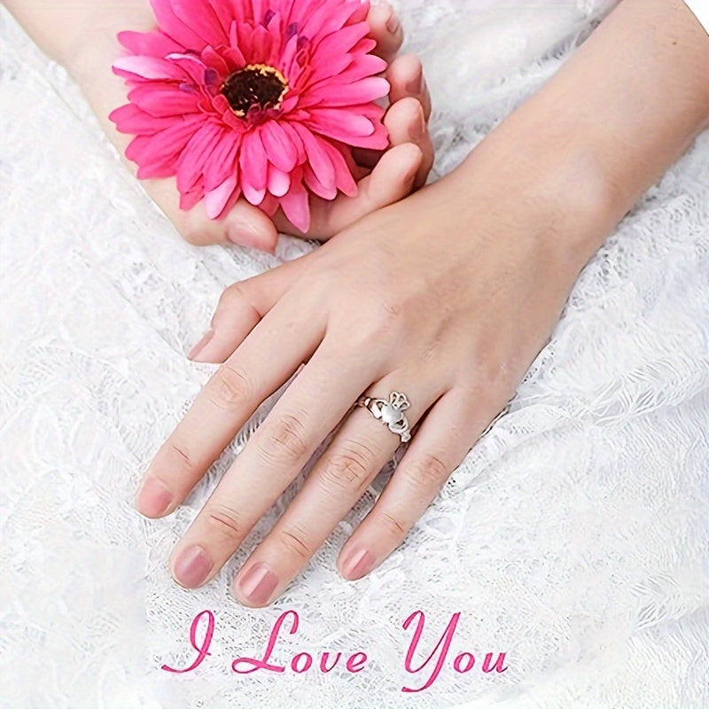 Elegant Commitment Words Women’s Ring