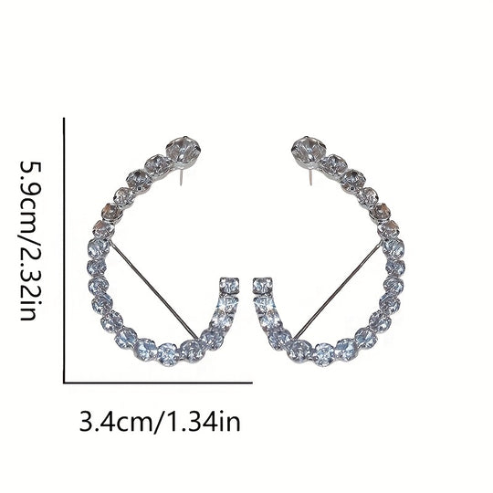 Glitter Rhinestone Ear Cuffs
