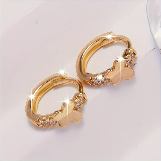 Sparkling Butterfly Earrings