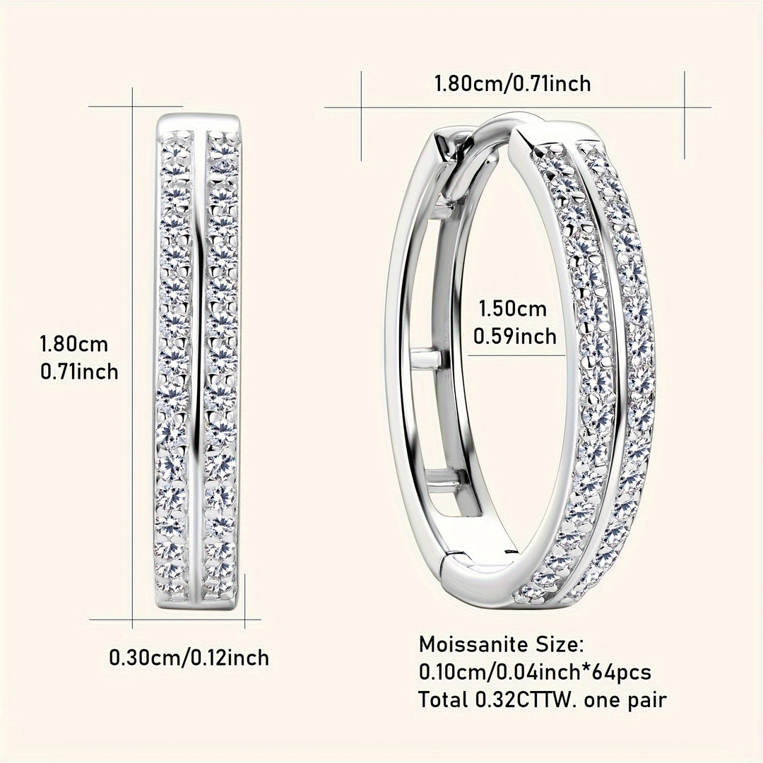 Elegant Silver Hoop Earrings