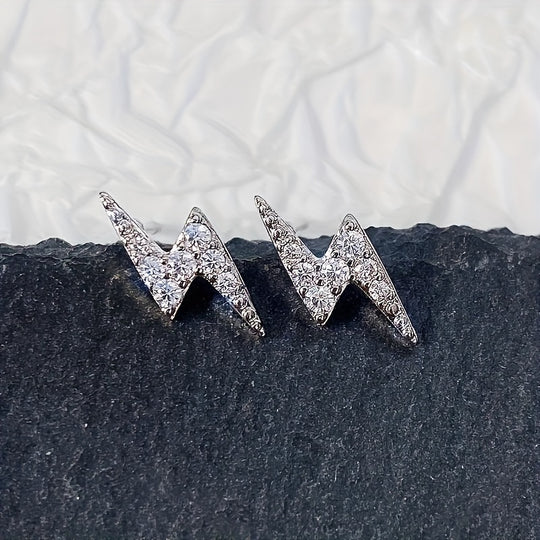 Punk Lightning Holiday Party Earrings