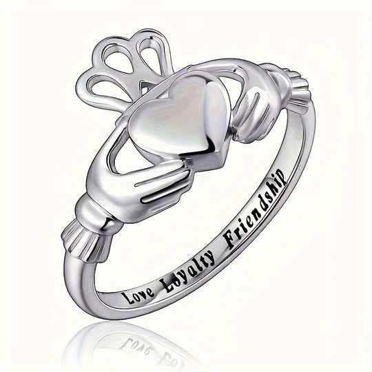 Elegant Commitment Words Women’s Ring