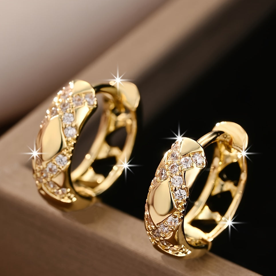 Elegant Bohemian Cross Hoop Earrings