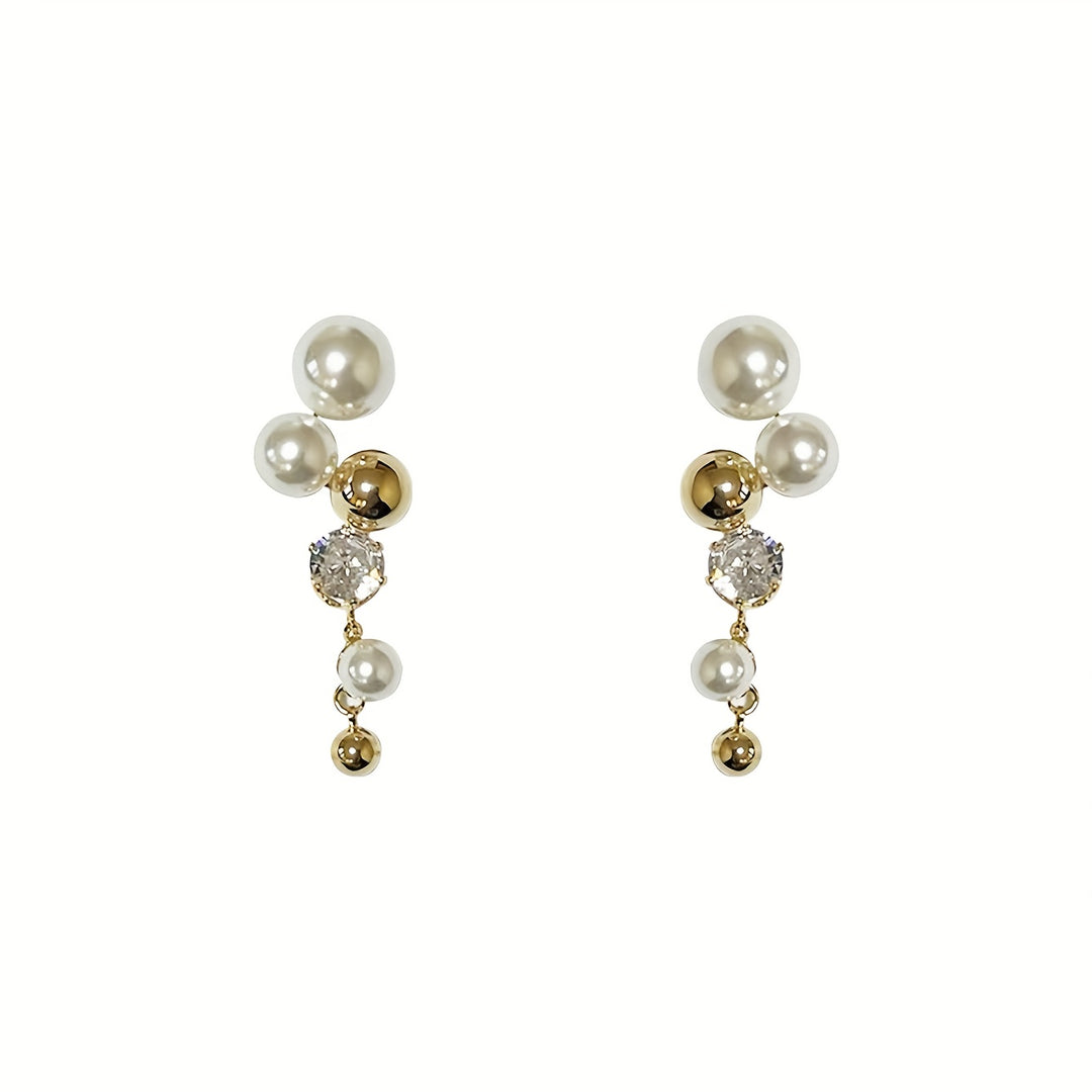 Elegant Golden-Tone Drop Earrings