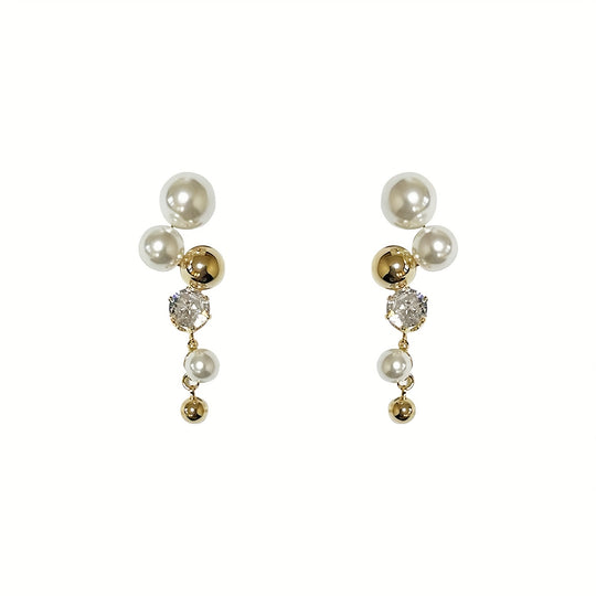 Elegant Golden-Tone Drop Earrings