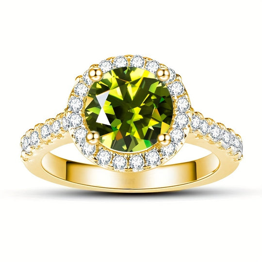 Moissanite Classic Halo Ring