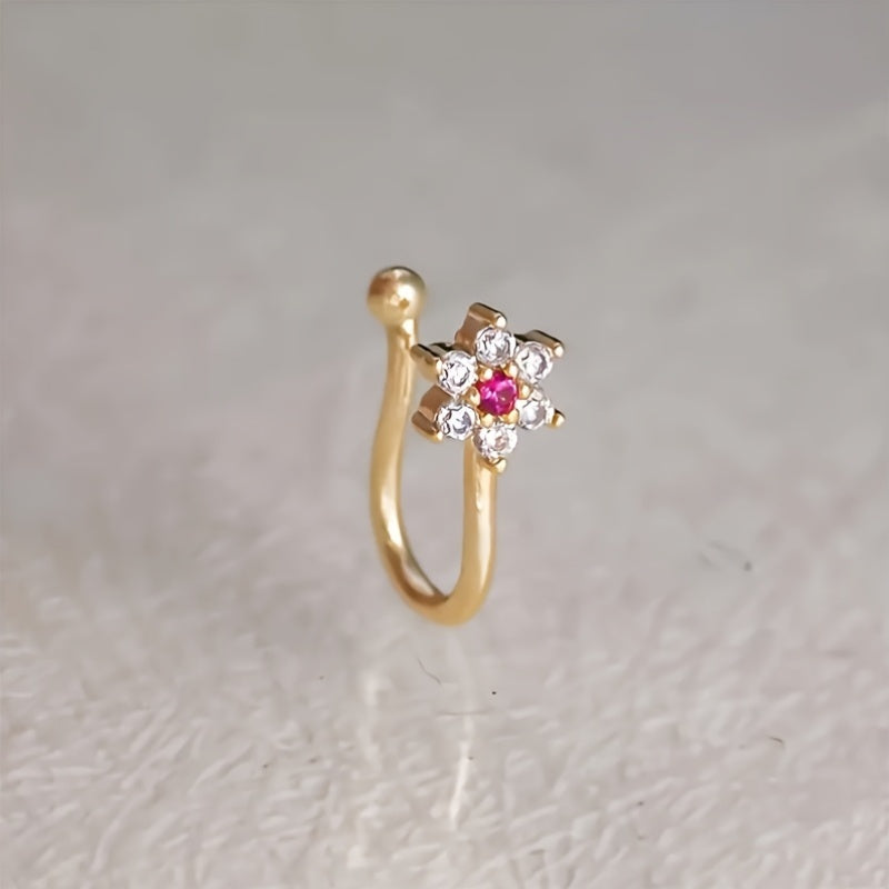 Adjustable U-Shaped Floral Nose Clip