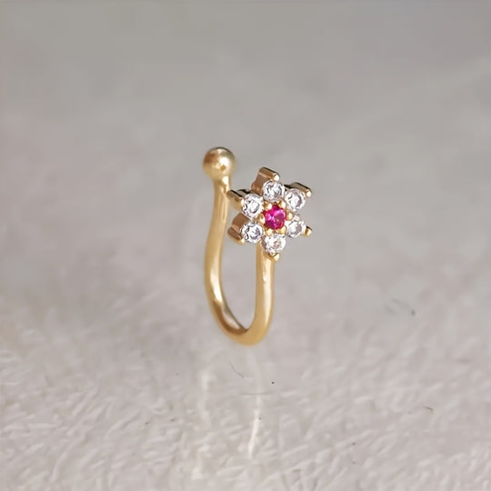 Adjustable U-Shaped Floral Nose Clip