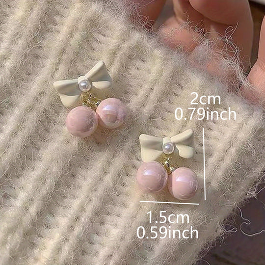 Design Artificial Pearl Drop Earrings