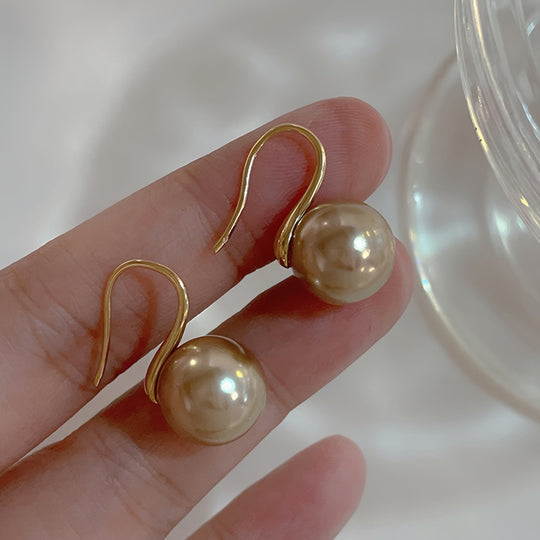 Exquisite Faux Pearl Copper Earrings