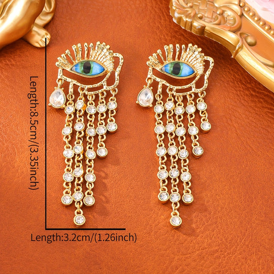 Bohemian Eye Dangle Earrings