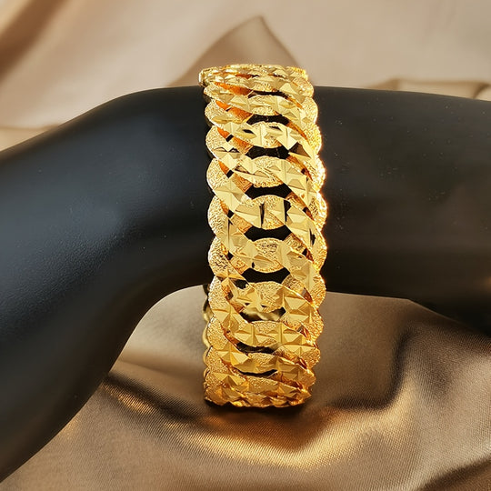 Chunky Golden Braided Bracelet