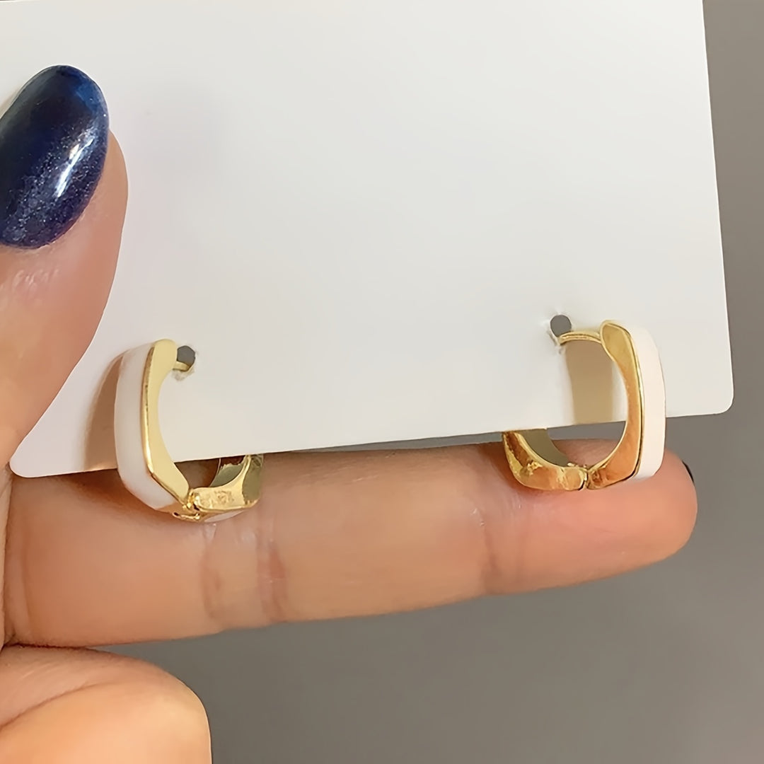 Elegant & Chic Square Hoop Earrings