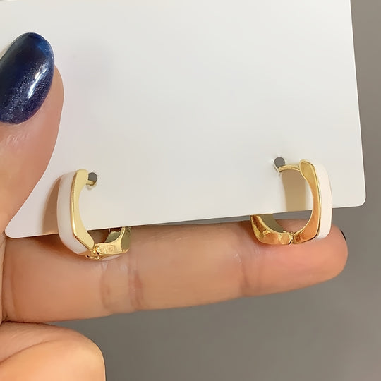 Elegant & Chic Square Hoop Earrings