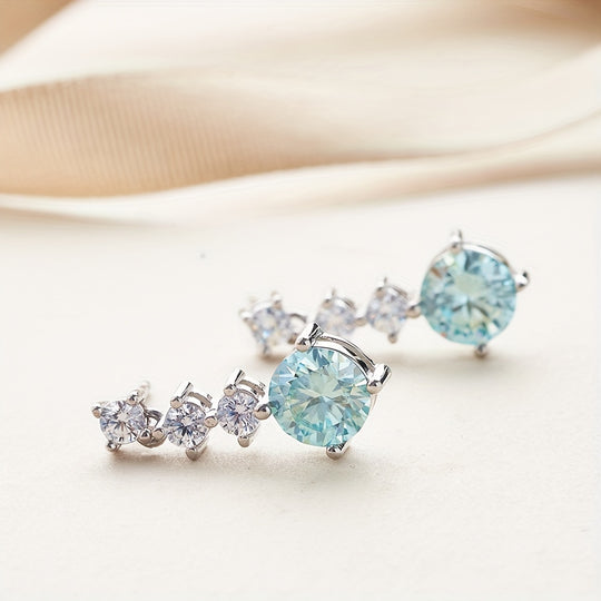 Luxurious Silver Dangle Earrings