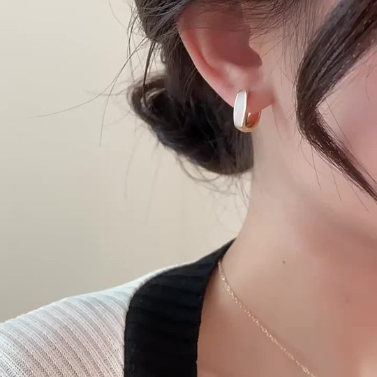 Elegant & Chic Square Hoop Earrings