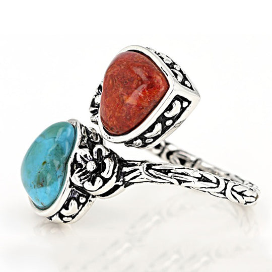 Vintage Bohemian Turquoise Ring