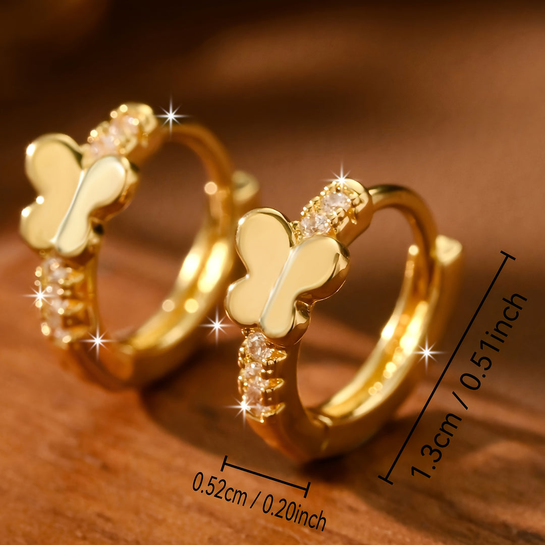 Sparkling Butterfly Earrings