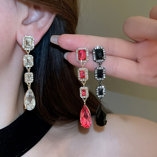 Luxurious Bling Pendant Earrings
