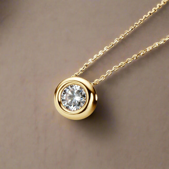 Elegant Moissanite Pendant Necklace