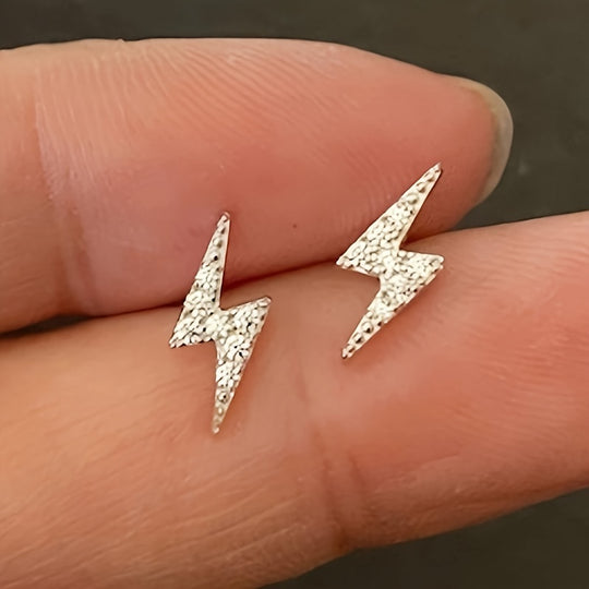 Punk Lightning Holiday Party Earrings