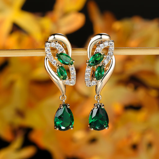Vibrant Flower Dangle Earrings