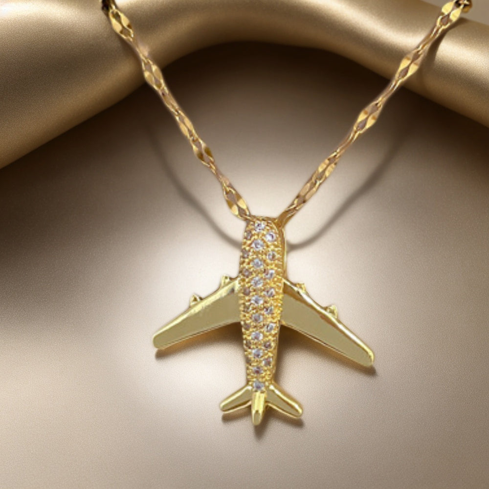 Airplane Pendant Necklace