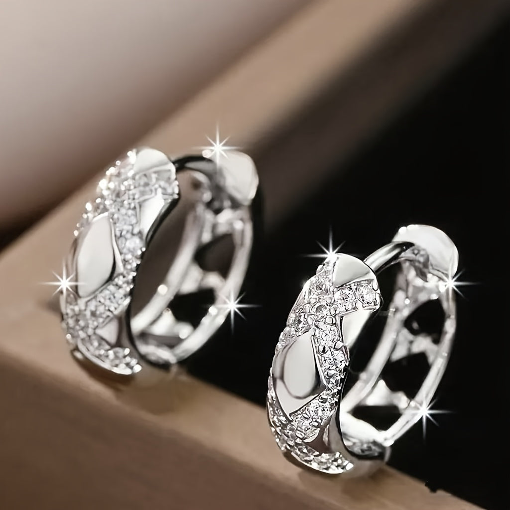 Elegant Bohemian Cross Hoop Earrings