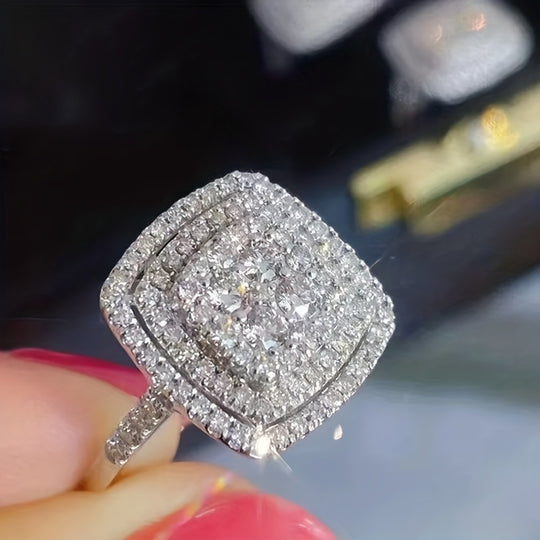 Luxury Full White Zirconia Ring