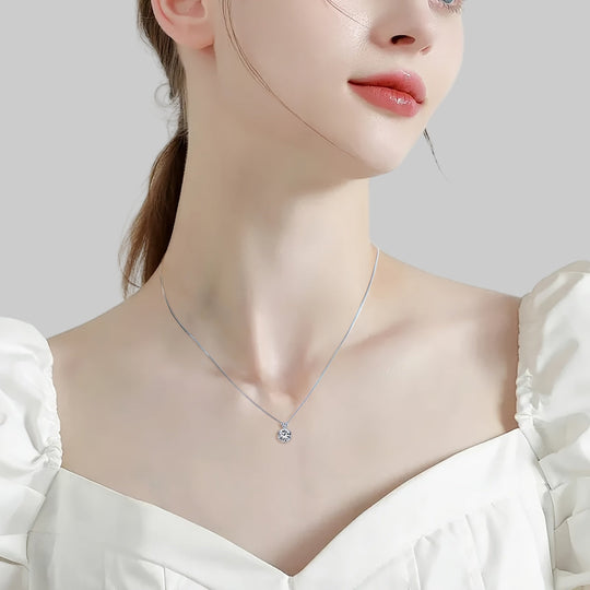 Elegant Moissanite Pendant Necklace