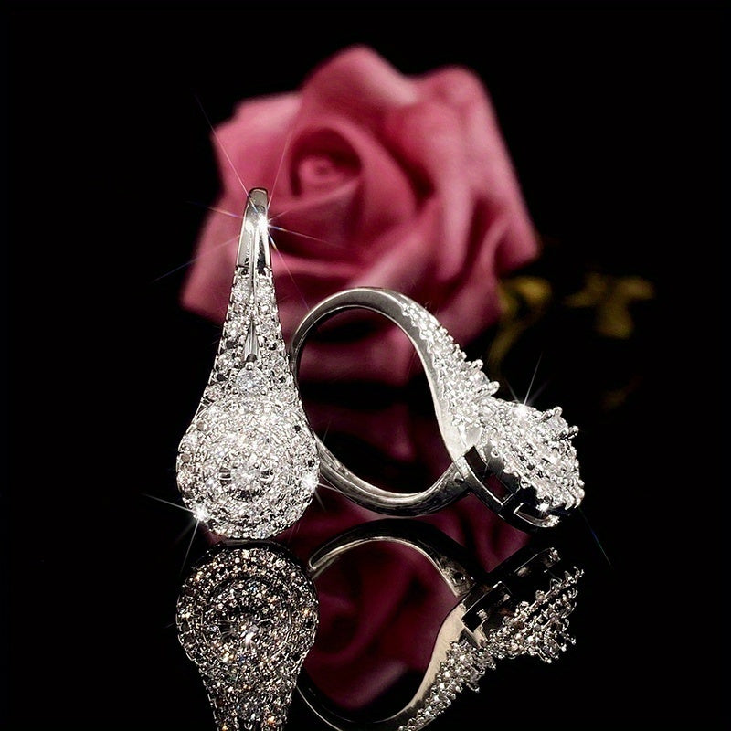 Luxury Cubic Zirconia Drop Earrings