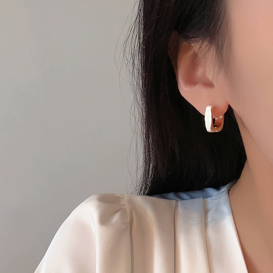 Elegant & Chic Square Hoop Earrings