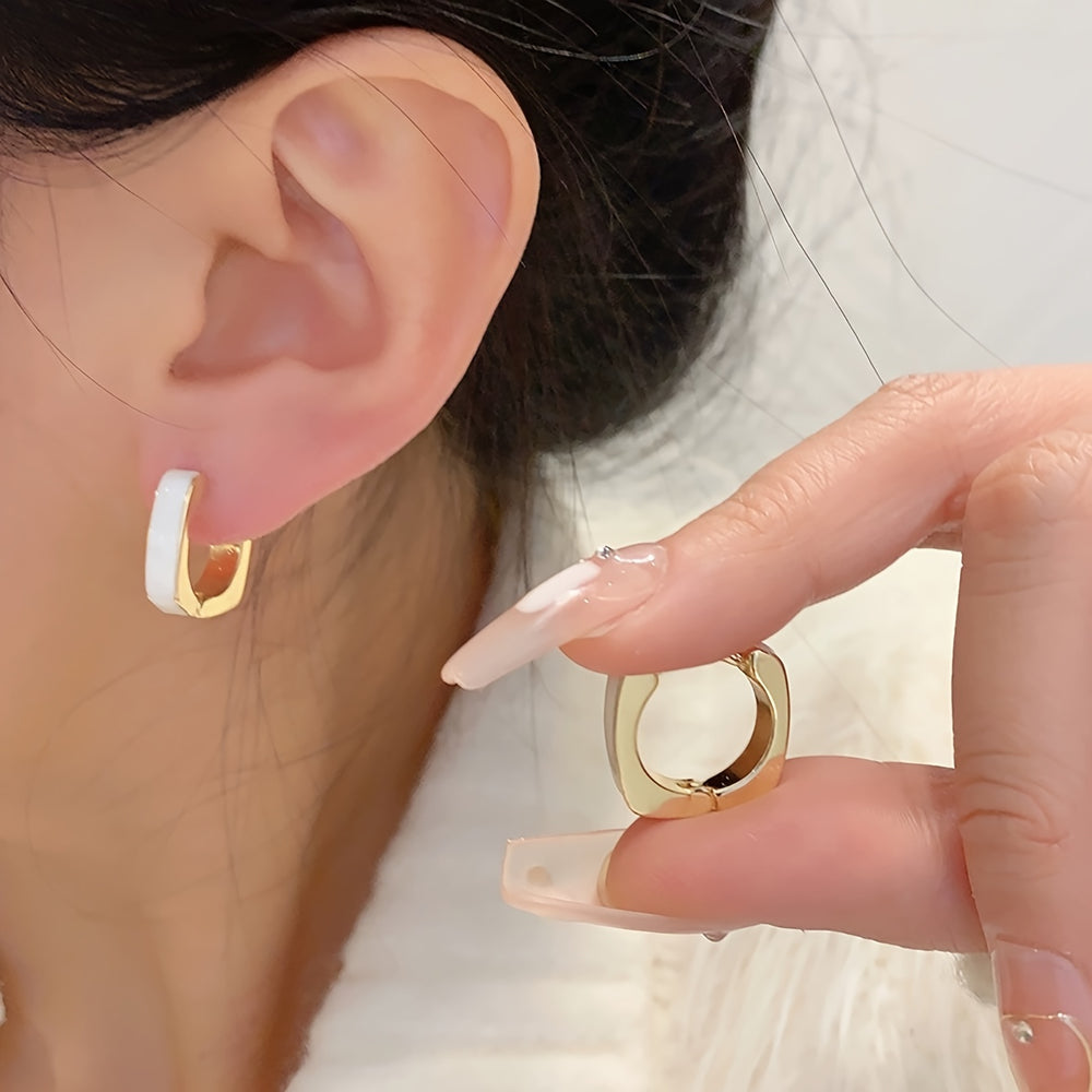 Elegant & Chic Square Hoop Earrings