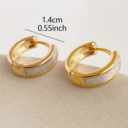 Elegant Minimalist Copper Hoop Earrings