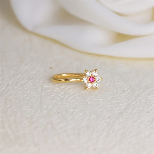 Adjustable U-Shaped Floral Nose Clip