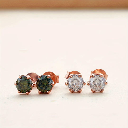 Versatile Moissanite Stud Earrings